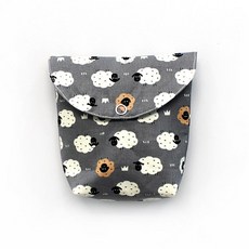 에이치그라운드 방수 약 파우치 스냅형, 그레이양