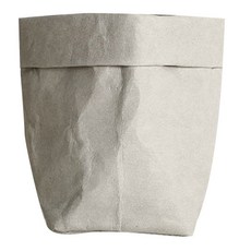슈퍼식스 씻을수있는 크래프트 종이 봉투화분 25 x 25 x 39 cm 회색, 1개