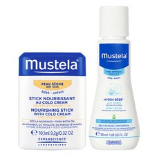 mustela 慕之恬廊 潤膚棒 9.2g+身體乳 50ml, 1組