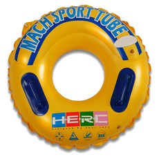 HERC 造型圓形游泳圈 120cm, 黃色的, 1個