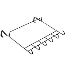 Keurebaseu 雙層門後掛勾, 黑色的, 1個