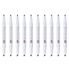 ZEBRA 斑馬牌 MILDLINER 柔和螢光筆 ME, 棕色, 10個