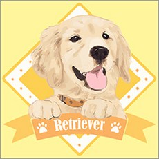 I LOVE PAINTING DIY名畫繪畫組, 快樂黃金獵犬, 1組