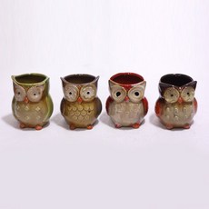 HANA SHOP 多用途貓頭鷹頭 4 件套 16033, 混色