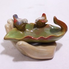 하나샵 손모양 참새나뭇잎수반 14478, 혼합 색상