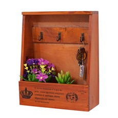 21C Trend 木鑰匙箱牆架木, 1個