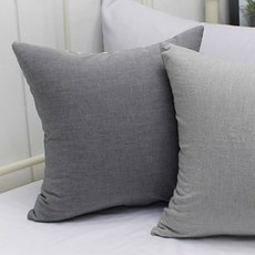 BED&DECO 素色靠枕, 木炭