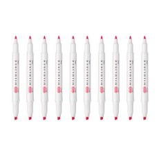 ZEBRA 斑馬牌 MILDLINER 柔和螢光筆 MCOP, 珊瑚粉, 10個