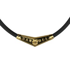 BANDEL 鈦橡膠項鍊, 黑色 + 金色