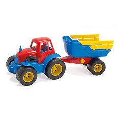 댄토이 트랙터 트레일러 플라스틱 바퀴, 혼합 색상, 1개