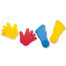 댄토이 모래찍기틀 손과발 4종 세트, 혼합 색상, 1개