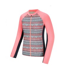 레노마스윔앤짐 여성용 인컵집업 래쉬가드 상의 TS17311