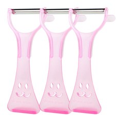 K Eco兔子立式削皮器, 3入, 粉色