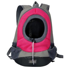 퀵딜리버리 R201820 통기성 좋은 반려견 앞가방 캐리어 가방, 레드, 1개