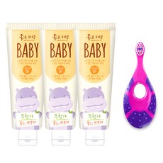 DR.CHOI'S 第1階段牙膏 3入+第1階段牙刷 隨機出貨, 1組