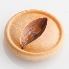 HR大鈕扣 唇邊燒紋 鈕扣 23mm, 米色, 12個