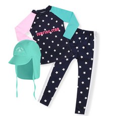 GOING KIDS 女童星星印花游泳套裝