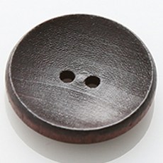 HR大號碟形格熱鈕扣 21mm, 深棕色, 12個