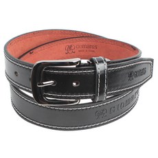 男款壓紋皮帶 SHCB101, 黑色的