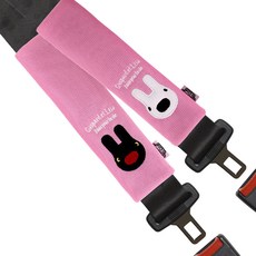가스파드앤리사 차량용 성인 안전벨트 커버, Pink, 2개