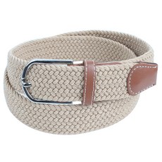 Arise 男款休閒彈力腰帶 SHSB101, 米色, 1個