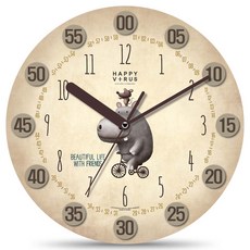 HAPPYVIRUS 어린이 교육용 벽시계, 2204가즈아