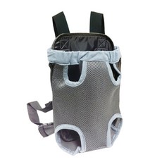 인터팝 메쉬컬러 반려견 프론트백, 그레이, 1개