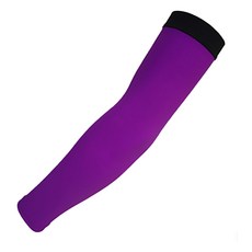 DM 블랙밴드 컬러 멀티 팔토시, 퍼플, 1개