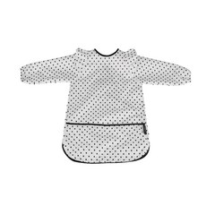 IEL 兒童圓點美術罩衫圍裙, 白色