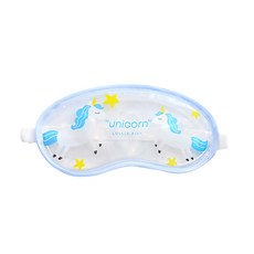 DM I love home涼感透明眼罩 藍色獨角獸, 1件, 1個