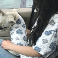 Noland加菲貓狗狗主人情侶衣, 藍色