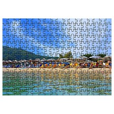 綜合試管拼圖 悠閒海灘, 234件, 混合顏色