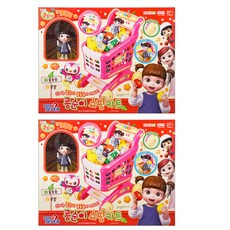 TOY7SEVEN 콩순이 쇼핑카트 2p, 혼합 색상