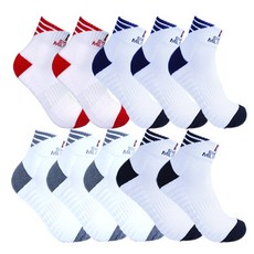 SWISS MILITARY SM-P09 男士運動毛圈踝襪 10雙, 混合顏色