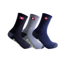 SWISS MILITARY 男款登山健行襪*3雙 SM-R01, 混色