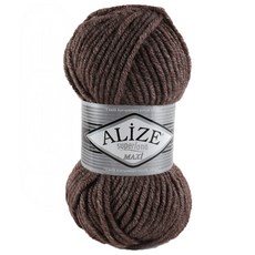 alize 마마니트 슈퍼라나 맥시 뜨개실, 240브라운, 1개