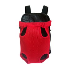 인터팝 메쉬컬러 반려견 프론트백, 레드, 1개