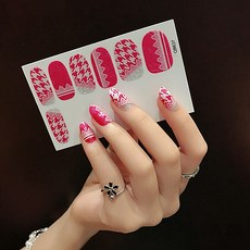 간단한 셀프 네일스티커 12p 세트, QB637, 1개