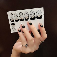간단한 셀프 네일스티커 12pcs, QB760, 1개