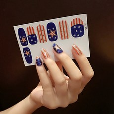 간단한 셀프 네일스티커 QB 12pcs, QB337, 1개