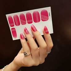 간단한 셀프 네일스티커 12p 세트, QB644, 1개