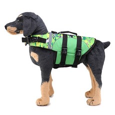 ZEZEPET 寵物狗圖案手柄救生衣, G311PDSJ004