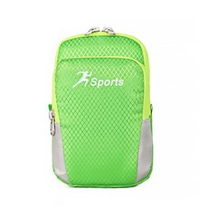 DM螢光線條彩色手臂套收納袋, 淺綠色