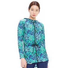 KOOGI 女款游泳防曬連帽拉鍊外套 KF-L377