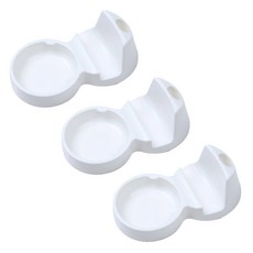 앤티스 주방용 다기능 미끄럼방지 플라스틱 랙, 화이트, 3개입