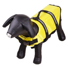 ZEZEPET 熒光狗救生衣, 黃色的