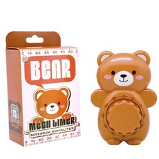 超級六廚熊 60 分鐘烹飪計時器, 棕色, 1個