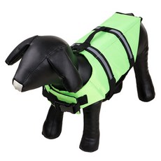 ZEZEPET 熒光狗救生衣, 綠色