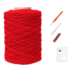 Mamanit東方棉紗網袋DIY組, 329紅色, 1套