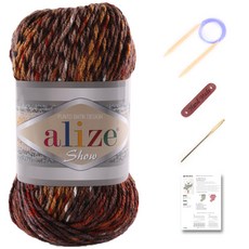 마마니트 쇼 쁘띠목도리 털실 DIY 세트, 6370, 1세트